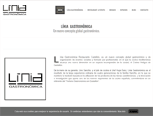 Tablet Screenshot of liniagastronomica.com